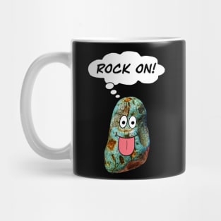 ROCK ON Funny Rockhound Geology Rockhounding Mug